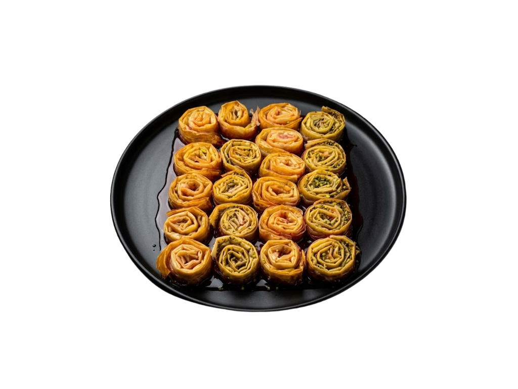 Pistachio Baklava Rose